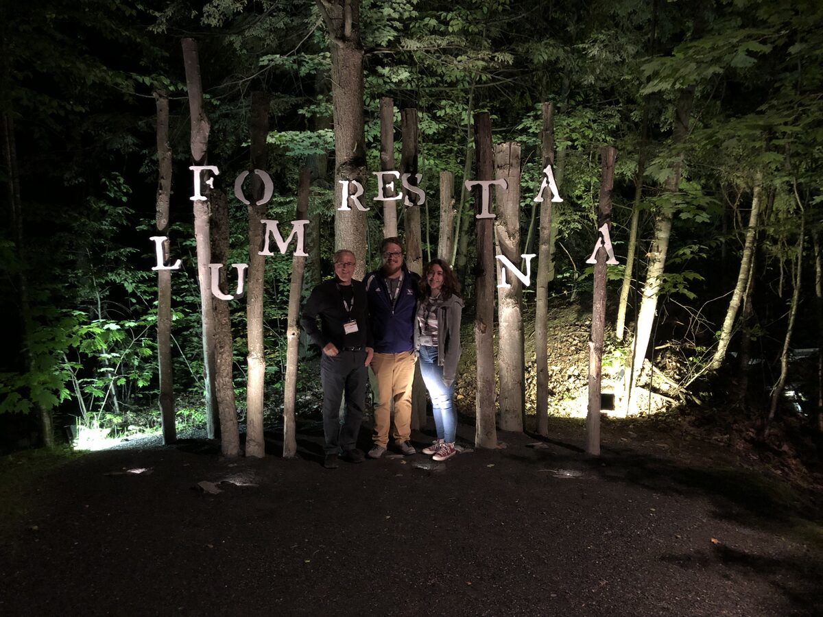 Lab members at a group outing
