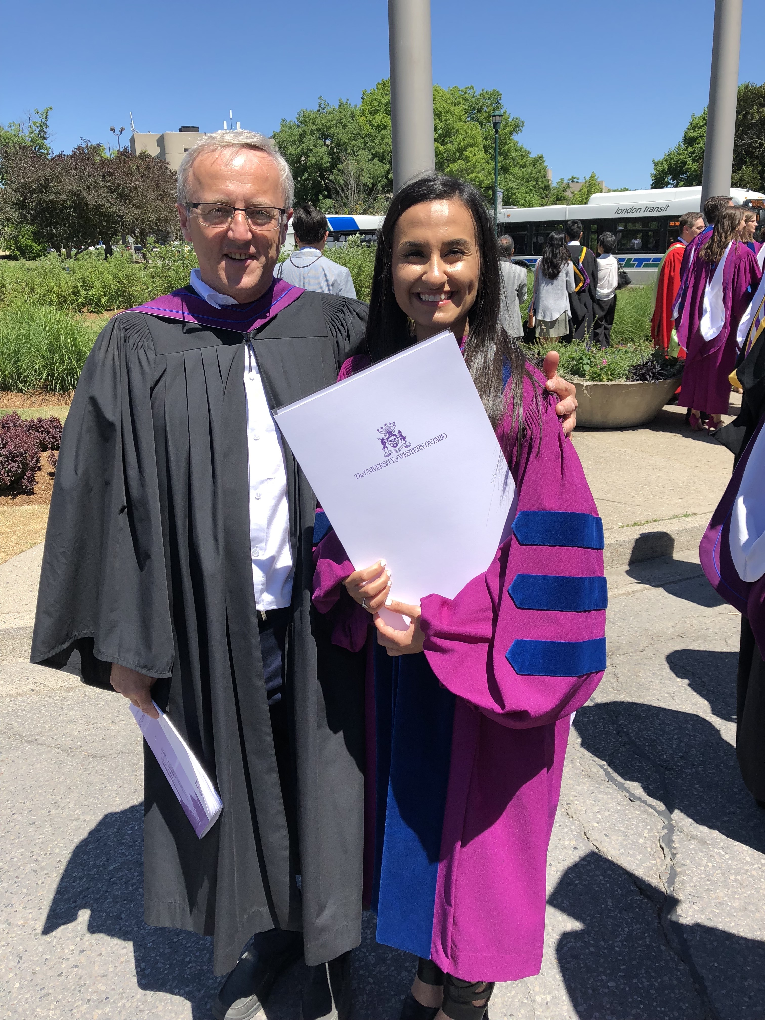 Dr. McGavin with Dr. Heba Alnaseri at her Ph.D. graduation