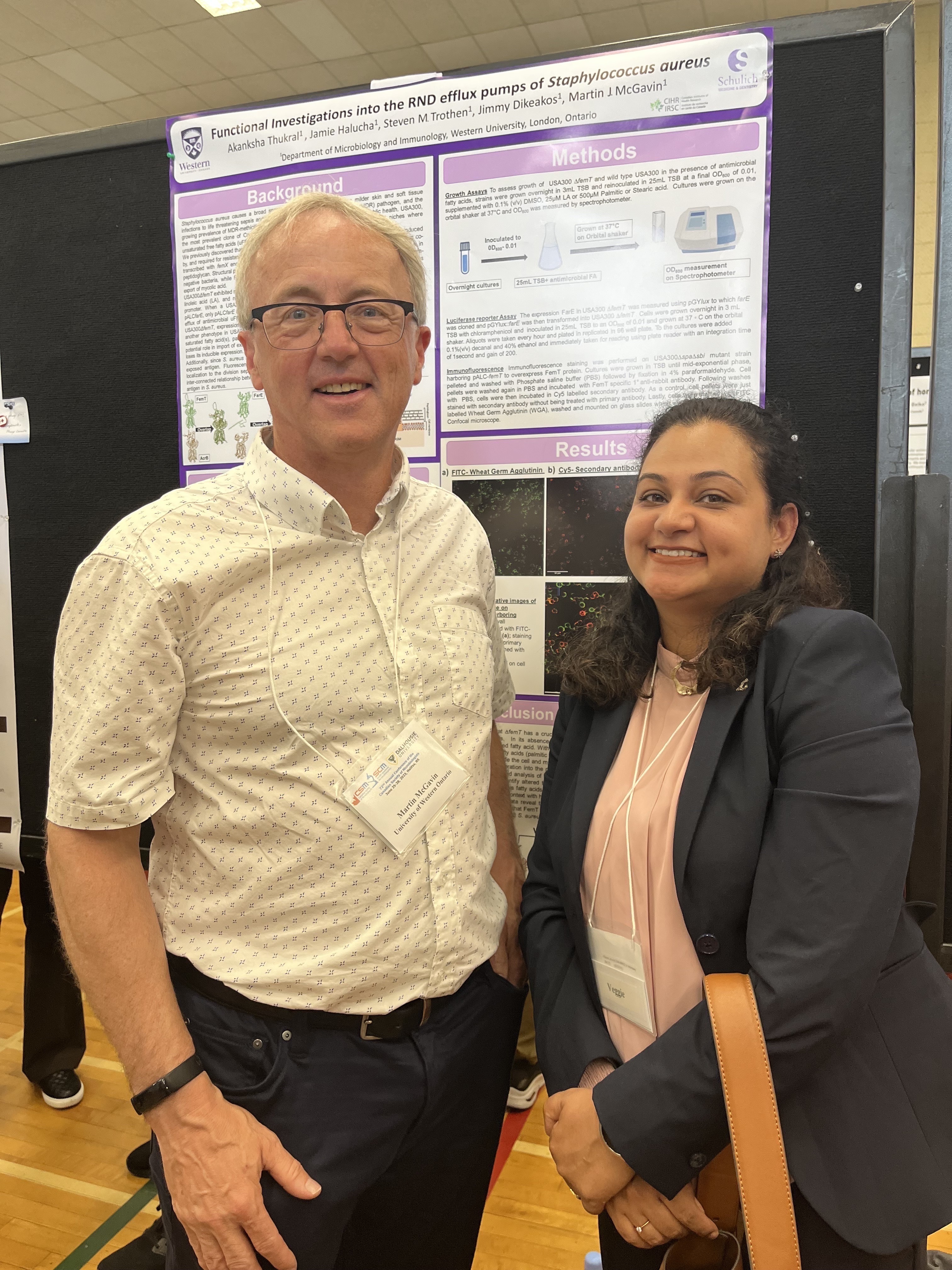 Dr. McGavin and Akanksha Thukral at CSM 2025 in Halifax