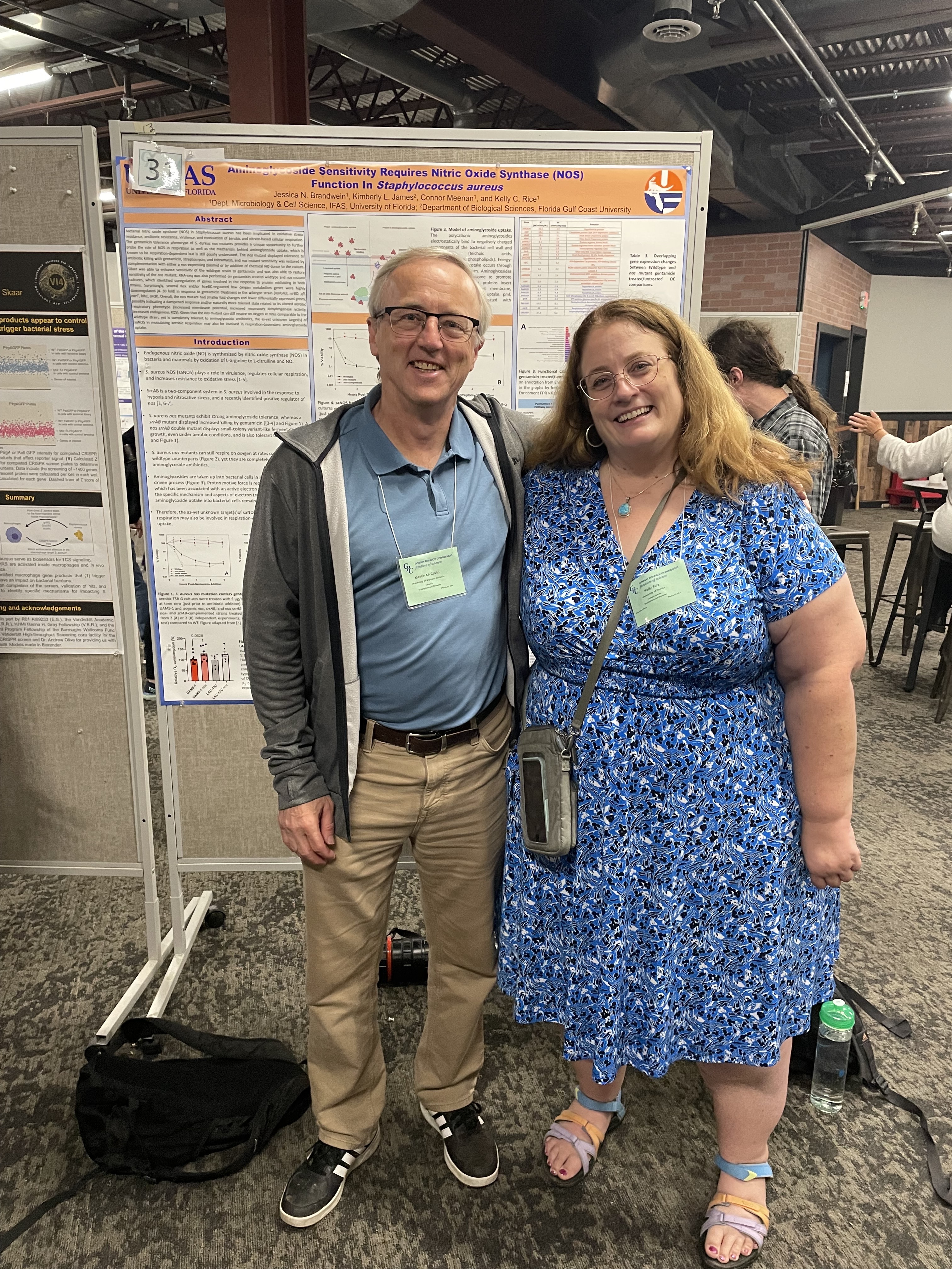 Robert Kuiack, Camryn Bonn-Dunbar, and Dr. McGavin at the Gordon Conference