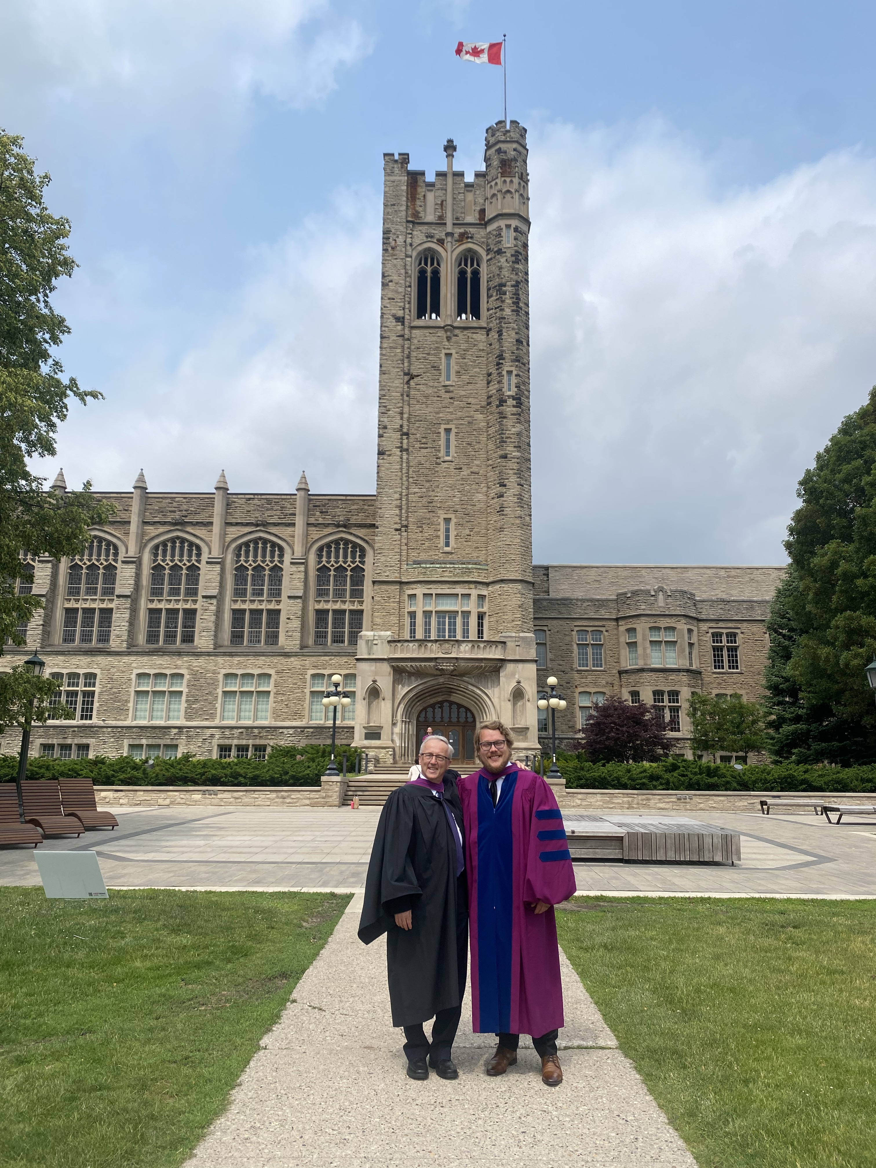 Robert Kuiack with Dr. McGavin at his convocation